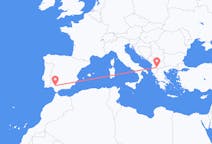 Flights from Ohrid, North Macedonia to Seville, Spain