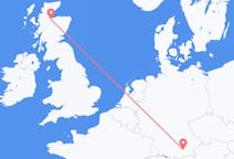 Flyreiser fra Inverness, Skottland til München, Tyskland