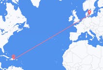 Flights from Santo Domingo, Dominican Republic to Copenhagen, Denmark
