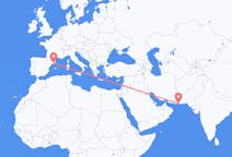 Flyg från Gwadar, Pakistan till Barcelona, Spanien