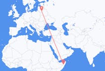 Vluchten van Garoe, Somalië naar Vilnius, Litouwen