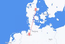 Flyreiser fra Århus, Danmark til Bremen, Tyskland