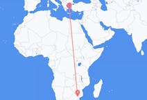 Flyreiser fra Skukuza, Sør-Afrika til Mykonos, Hellas