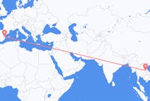 Flyrejser fra Nakhon Phanom-provinsen, Thailand til Valencia, Spanien
