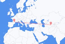 Flyrejser fra Bukhara, Usbekistan til Toulouse, Frankrig