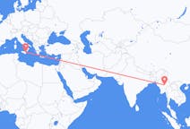 从黑河 (緬甸)飞往卡塔尼亞的航班