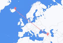 出发地 冰岛出发地 埃伊尔斯塔济目的地 土耳其厢形车的航班