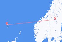 Vols d’Östersund, Suède pour Sørvágur, îles Féroé