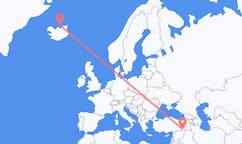 Vluchten van Grimsey, IJsland naar Mardin, Turkije