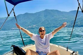 Alquiler de barco de 1 hora sin licencia Motor de 40 hp en el lago de Como