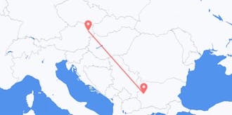 Flyg från Bulgarien till Österrike