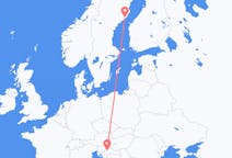 Vols d’Umeå, Suède pour Zagreb, Croatie