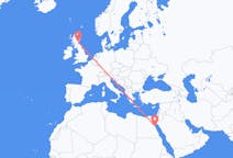 Flyg från Hurghada, Egypten till Dundee, Skottland