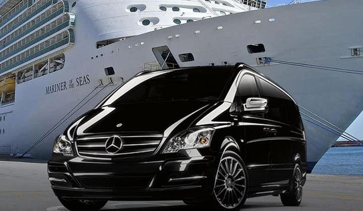 Private port transfer from cruise ship to FCO airport or Rome