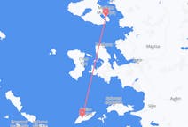 Flyrejser fra Mytilini, Grækenland til Ikaria, Grækenland