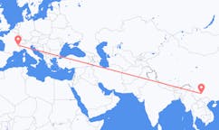 Рейсы из Куньмин, Китай в Шамбери, Франция