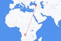 Flyreiser fra Luena, Angola til Elazig, Tyrkia