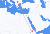Flyreiser fra Lalibela, Etiopia til Thessaloniki, Hellas
