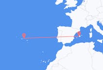 Flights from Palma de Mallorca, Spain to Terceira Island, Portugal