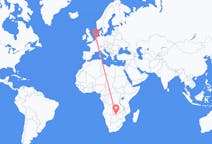 Flyrejser fra Livingstone, Zambia til Amsterdam, Holland