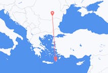 Vluchten van Kasos, Griekenland naar Boekarest, Roemenië