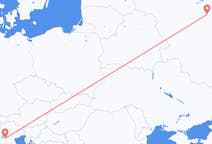 Flyg från Moskva, Ryssland till Verona, Italien
