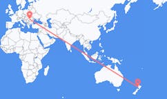 Flüge von New Plymouth, Neuseeland nach Hermannstadt, Rumänien