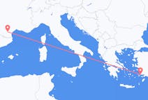 Flüge von Carcassonne, Frankreich nach Bodrum, die Türkei
