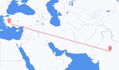 Fly fra Gwalior til Denizli