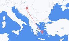 Lennot Tuzlasta, Bosnia ja Hertsegovina Parikiaan, Kreikka