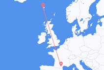 Flyg från Sørvágur, Färöarna till Carcassonne, Frankrike