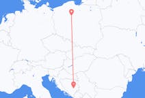 Flyrejser fra Sarajevo til Bydgoszcz