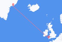 Flyg från Newquay, England till Kulusuk, Grönland