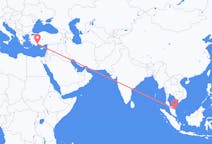 Flug frá Kuala Terengganu, Malasíu til Antalya, Tyrklandi