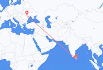 Flyreiser fra Hambantota, Sri Lanka til Iași, Romania