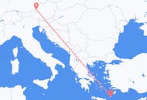 Vluchten van Salzburg naar Karpathos