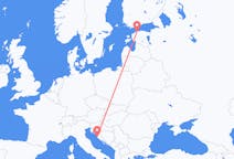 Flyrejser fra Zadar til Tallinn