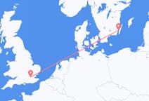 Flyreiser fra Kalmar, Sverige til London, England