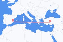 出发地 土耳其出发地 科尼亞目的地 西班牙阿利坎特的航班