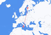 Flights from Tampere to Valletta