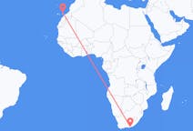 Vluchten van Port Elizabeth, Zuid-Afrika naar Lanzarote, Spanje