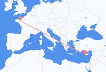 Flyreiser fra Páfos, Kypros til Rennes, Frankrike
