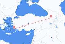 出发地 希腊出发地 科斯岛目的地 土耳其卡爾斯的航班