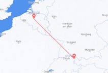 Flyg från Brysselregionen, Belgien till Thal, Schweiz
