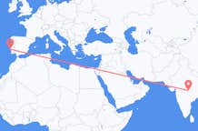 Flyreiser fra Nagpur, til Lisboa