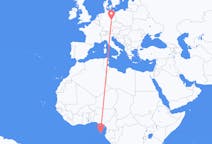 Flyreiser fra São Tomé, til Leipzig