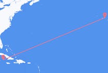 ケイマン諸島のから ケイマンブラック、ポルトガルのへ テルセイラ島フライト