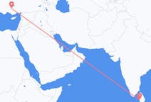 Flyrejser fra Colombo til Konya