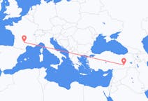 Flyreiser fra Rodez, Frankrike til Diyarbakir, Tyrkia