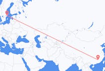 Flyreiser fra Ganzhou, Kina til Stockholm, Sverige
